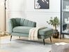 Left Hand Boucle Chaise Lounge Green ALLIER_879221