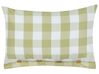 Cushion Checked 40 x 60 cm Green TAMNINE_902312