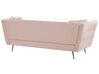 3 Seater Velvet Sofa Pink FREDERICA_766878