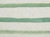 Sierkussen set van 2 gestreept groen 50 x 30 cm KAFRA_902165