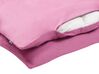 Cotton Sateen Duvet Cover Set 155 x 220 cm Pink HARMONRIDGE_815045