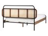 Łóżko drewniane 140 x 200 cm ciemne BOUSSICOURT_907970