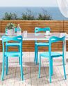 Set of 4 Dining Chairs Blue CAMOGLI_809299