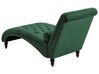 Chaise-longue em veludo verde escuro MURET_750579