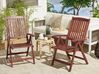 Set di 2 sedie da giardino in legno reclinabili TOSCANA_779686