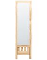 Stehspiegel mit Ablage Holz hellbraun rechteckig 40 x 145 cm LUISANT_832265