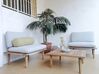 2 Seater Acacia Wood Garden Sofa Set Grey FRASCATI_811704