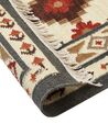 Kelim Teppich Wolle mehrfarbig 140 x 200 cm orientalisches Muster Kurzflor GHUKASAVAN_859065