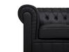 Faux Leather Living Room Set Black CHESTERFIELD Big _721893