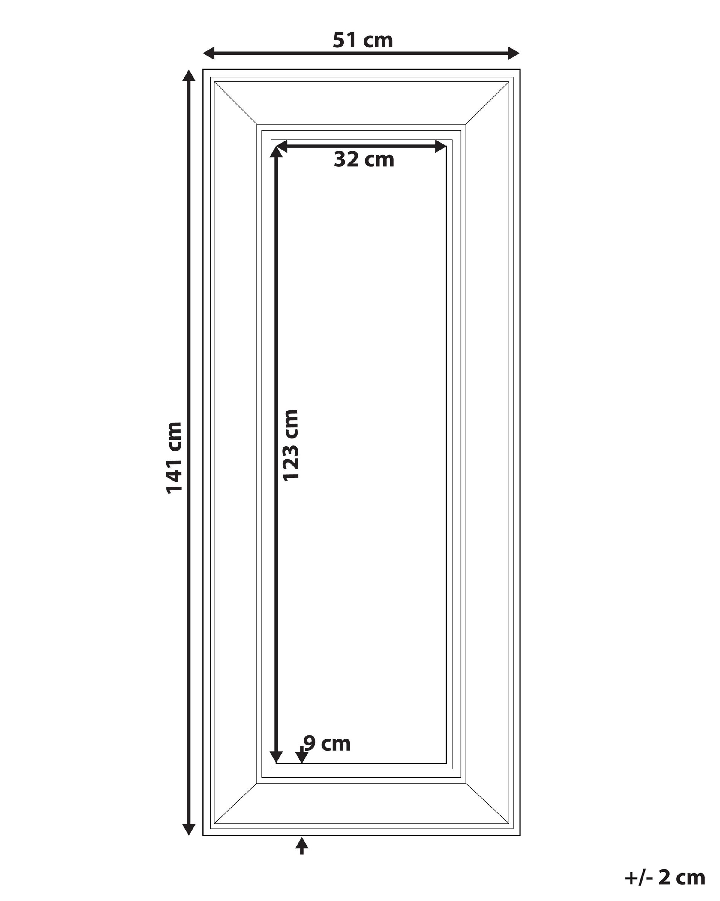 Specchio Da Parete Ultrue Con Cornice Effetto Rame Retrò, Cm 24x36, Vetro Temperato Anti-Desilvering, Orientabile Orizzontale/Verticale - 3