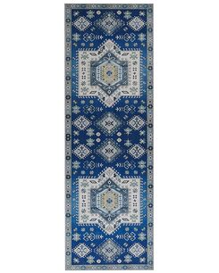 Matto sininen/beige 80 x 240 cm PARVAKADLI