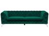 3-seters sofa fløyel grønn SOTRA_727288