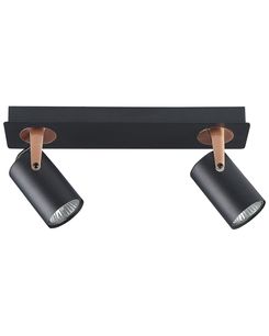 Kattovalaisin 2 polttimoa metalli musta KLIP Kattovalaisin 2 polttimoa metalli musta KLIP