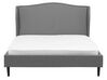 Fabric EU Double Size Bed Grey COLMAR_711756