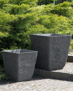 Kukkaruukku harmaa 39 x 39 cm DELOS