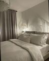 Łóżko tapicerowane 160 x 200 cm jasnobeżowe MELLE_907399