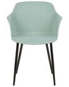 Set of 2 Fabric Dining Chairs Mint Green ELIM_883606