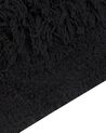 Alfombra de algodón negro 140 x 200 cm BITLIS_837657