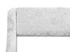 Bett Samtstoff silber mit Bettkasten hochklappbar 180 x 200 cm AVIGNON_735228