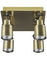4 Light Spotlight Metal Plate Brass BONTE_828763