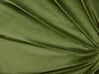 Conjunto de 2 almofadas decorativas com plissados em veludo verde ⌀ 38 cm BODAI_902680