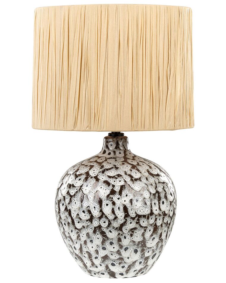 Ceramic Table Lamp Black and White YUNES_871526