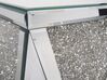 Zrkadlový odkladací stolík strieborný LUXEY_850879