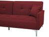Fabric Sofa Bed Dark Red LUCAN_768315