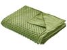Capa de cobertor pesado em tecido verde 100 x 150 cm CALLISTO_891782