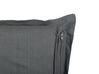 Set of 2 Linen Cushions 45 x 45 cm Dark Grey SUBULATA_838528