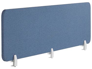 Pannello divisorio per scrivania blu 180 x 40 cm WALLY