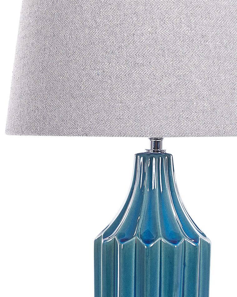 Lampe De Table Markslöjd En Céramique Blanche Avec Oiseaux, 31 Cm