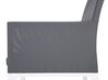 Conjunto de 2 sillas de poliéster gris oscuro/blanco BACOLI_720357