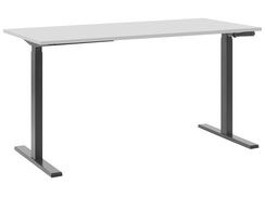 Työpöytä säädettävä harmaa/musta 130 cm DESTIN II Työpöytä säädettävä harmaa/musta 130 cm DESTIN II