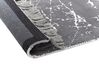Teppich Viskose grau 140 x 200 cm cm abstraktes Muster Kurzflor HANLI_837007