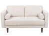 Conjunto de sofás 3 lugares em tecido creme NURMO_896178