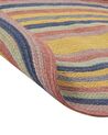 Tapis ovale en jute multicolore 70 x 100 cm PEREWI_906555