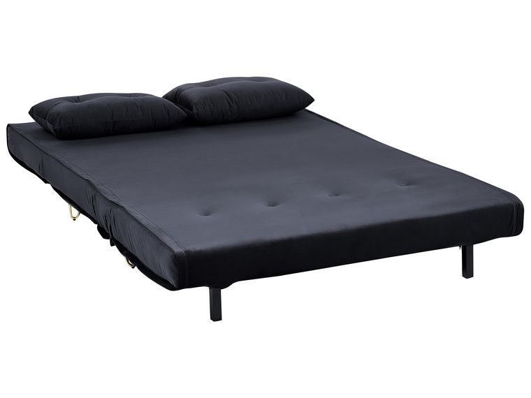 Vienne - Canapé convertible 2 places - Matelas 140 cm, 16 cm - Tissu Tolfa Gris argent Vienne - Canapé convertible 2 places - Matelas 140 cm, 16 cm - Tissu Tolfa Gris argent
