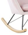 Velvet Rocking Chair Pink ELLAN_822936