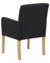 Fabric Dining Chair Black ROCKEFELLER_770799