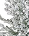 Árvore de natal com efeito de neve e luzes 180 cm branca BRISCO_832239