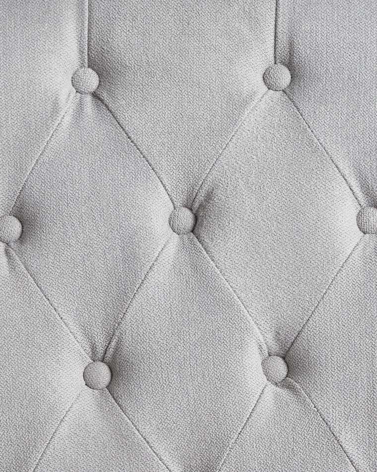 Set of 2 Fabric Dining Chairs Grey VELVA Beliani.co.uk