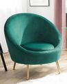 Velvet Accent Chair Emerald Green LANGA_747296