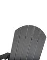 Cadeira de baloiço de jardim cinzenta escura ADIRONDACK_873001