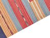 Alfombra kilim de algodón azul/rojo/beige 80 x 300 cm GANDZAK_869386