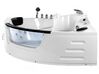 Whirlpool Badewanne weiß Eckmodell mit LED 198 x 144 cm MARTINICA_762894