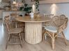 Mesa de jantar redonda em madeira clara ⌀ 120 cm VISTALLA_883382
