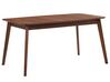 Jedálenský stôl 150 x 90 cm tmavé drevo MADOX_765990