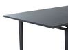 Table de salle à manger extensible noire 120/160 x 80 cm NORLEY_785638