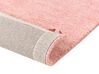 Gabbeh Teppich Wolle rosa 160 x 230 cm Tiermuster Hochflor YULAFI_855783